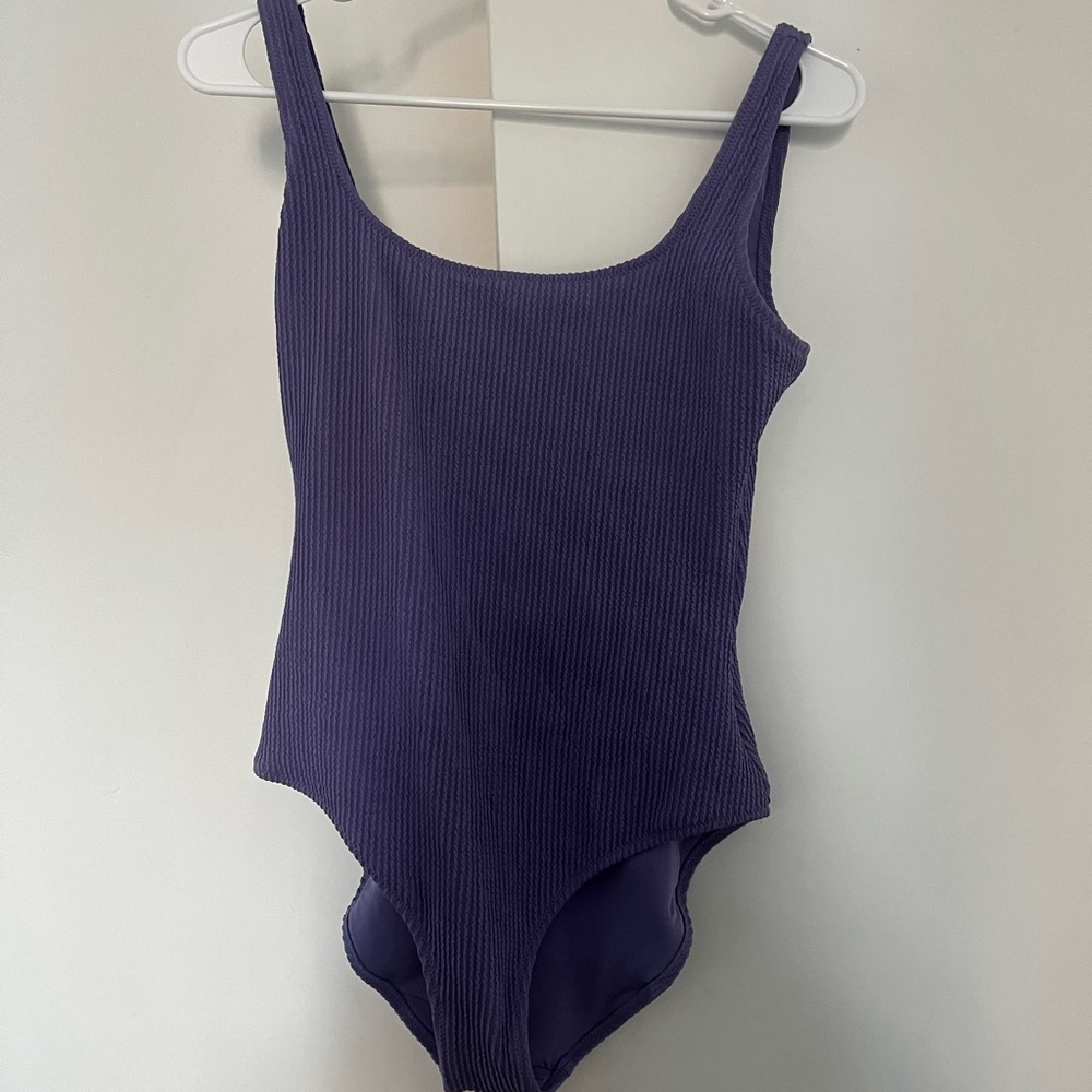 Aerie crinkle scoop one piece suit